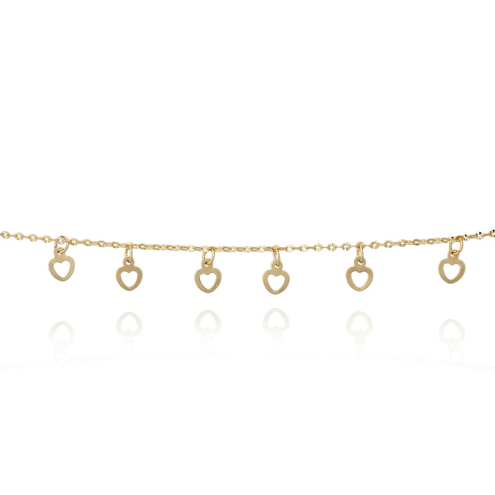 bracelet open heart charm