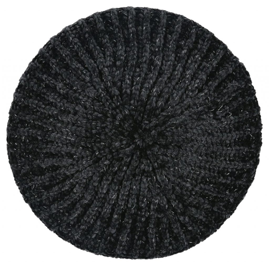 snood ribbed velvet lurex