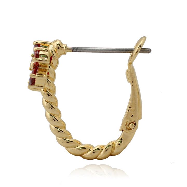 earring huggie single flower