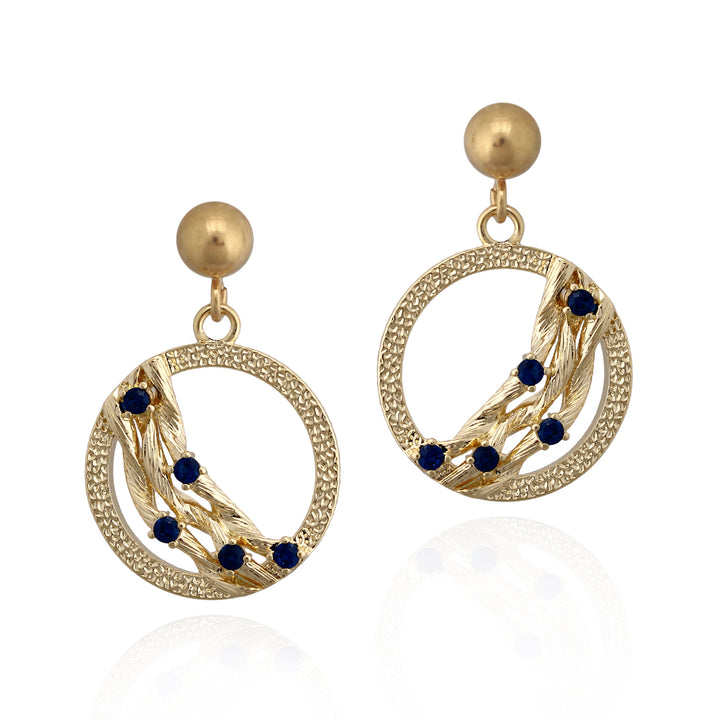 earring lb draped curls circle