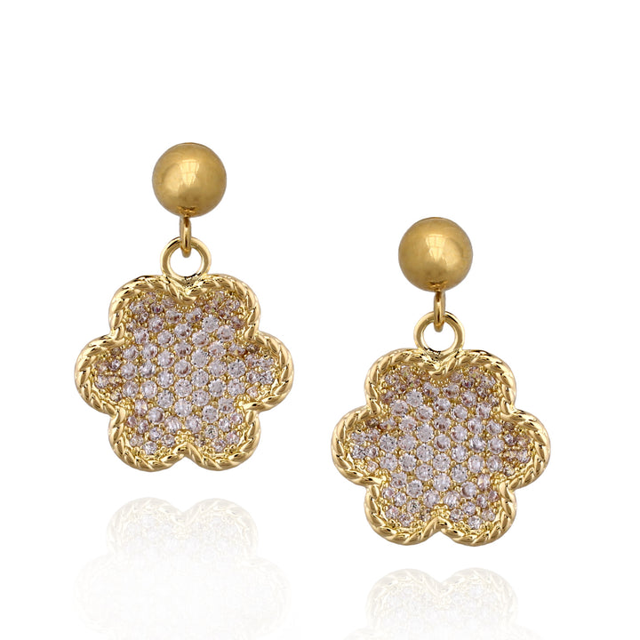 earring bt inward puffed flower