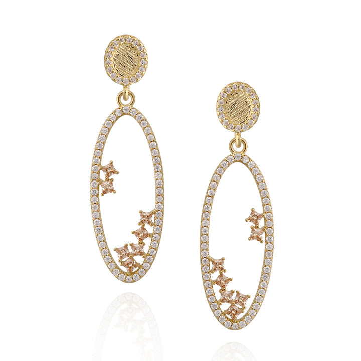 earring pl long oval outline