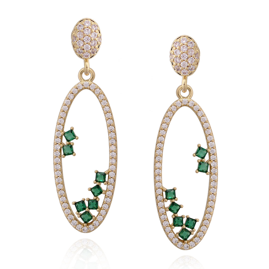 earring pl long oval outline