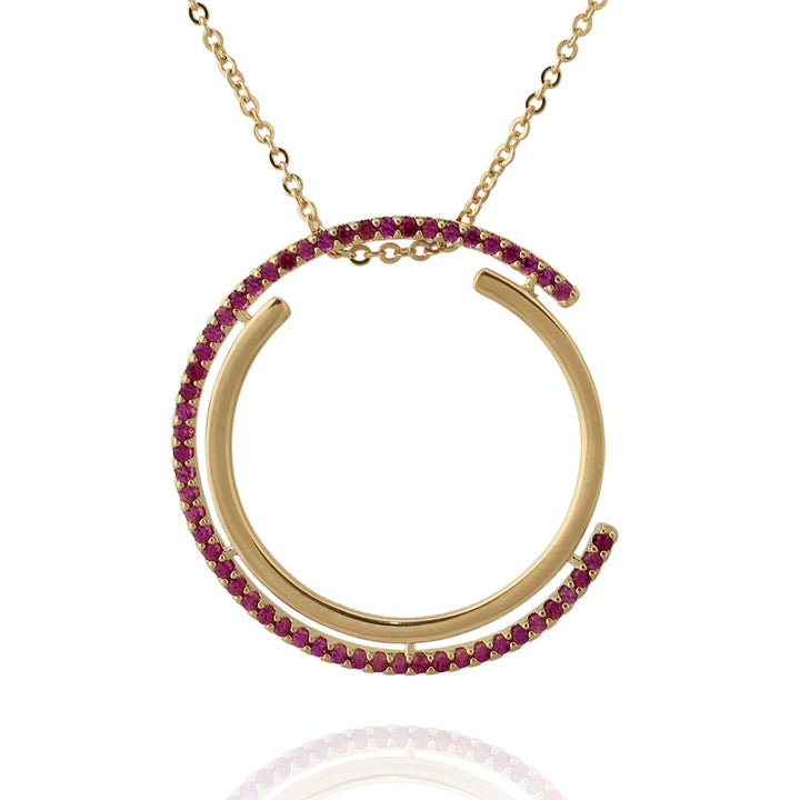 necklace pendant concentric circle