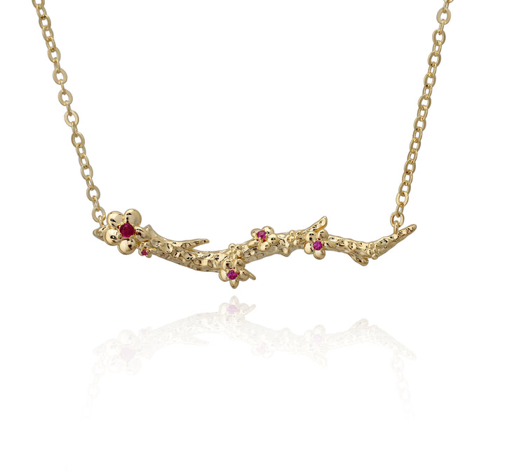 necklace flower branch bar