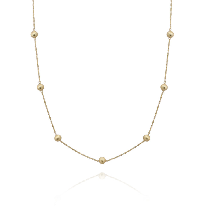 necklace ball dotted chain
