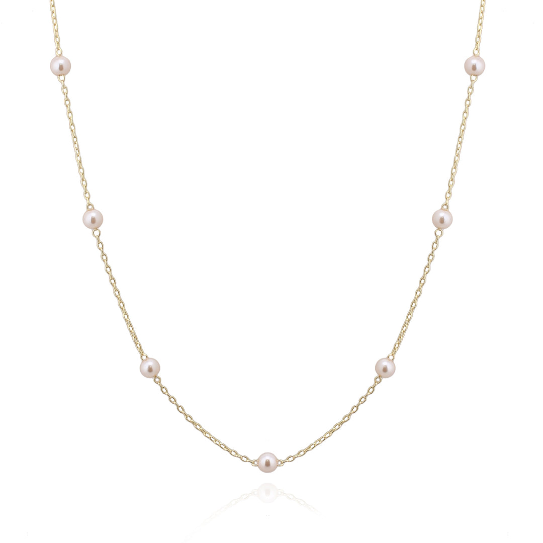 necklace ball dotted chain