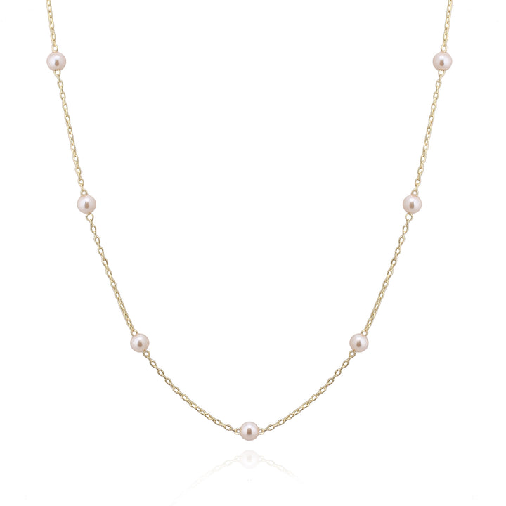 necklace ball dotted chain