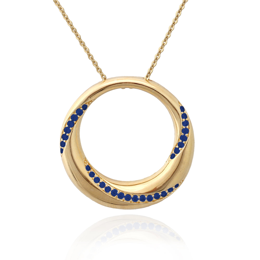 necklace pendant twist circle