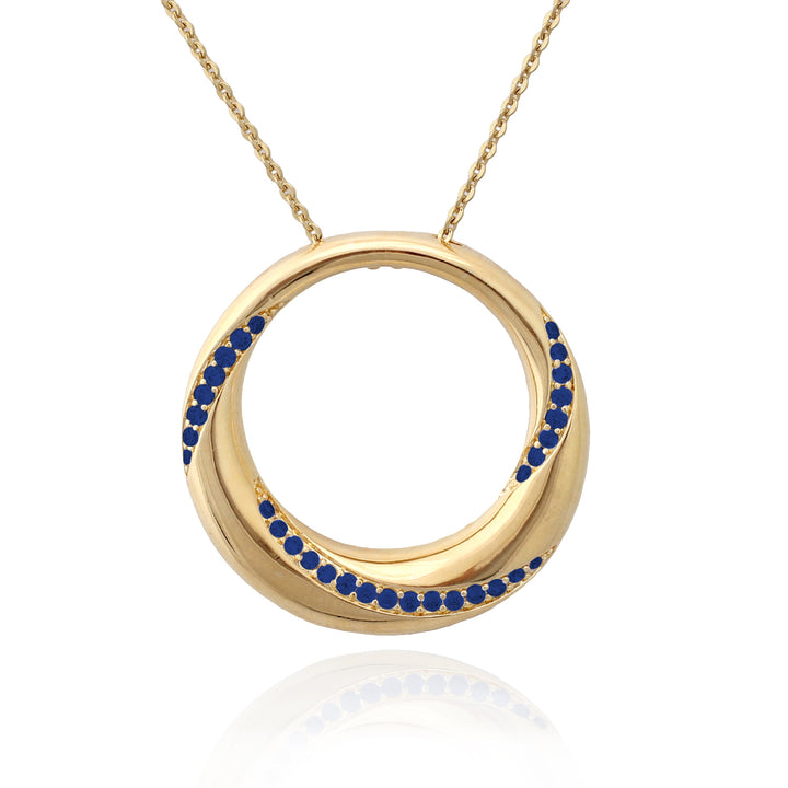 necklace pendant twist circle