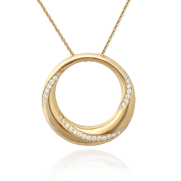 necklace pendant twist circle