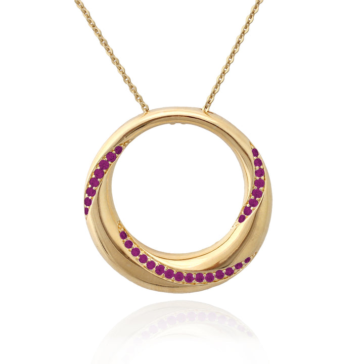 necklace pendant twist circle