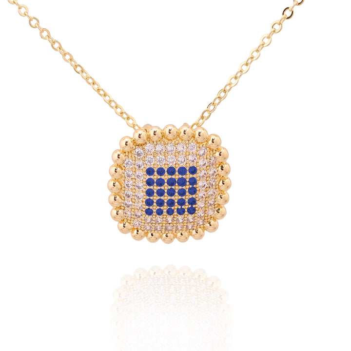 necklace square pillow pendant
