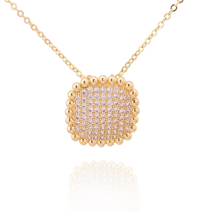 necklace square pillow pendant