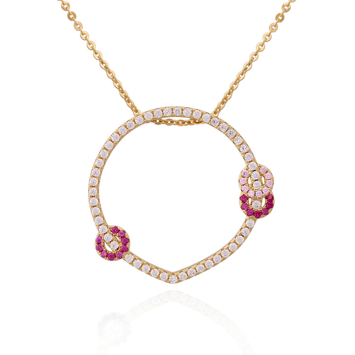 necklace pendant pointed circle