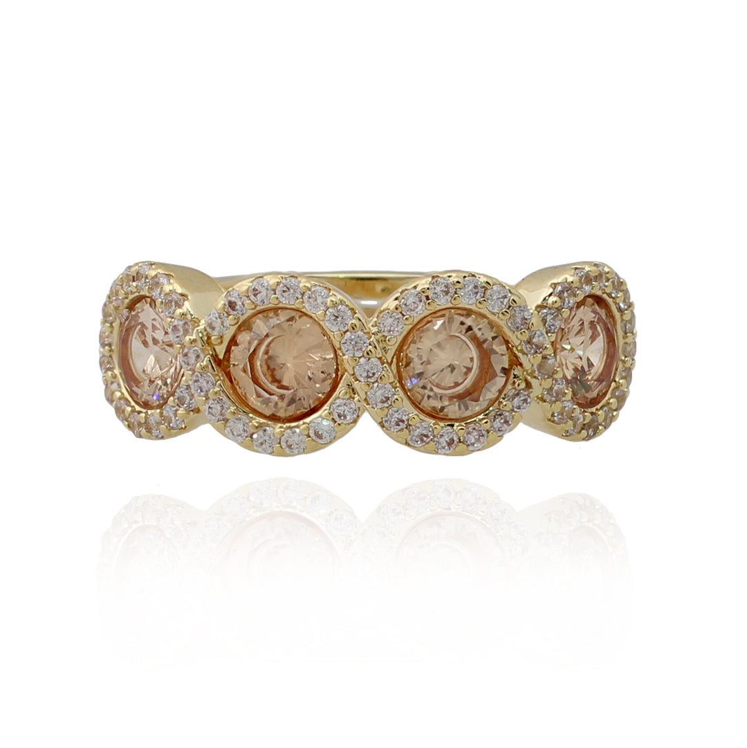 ring four stone twist