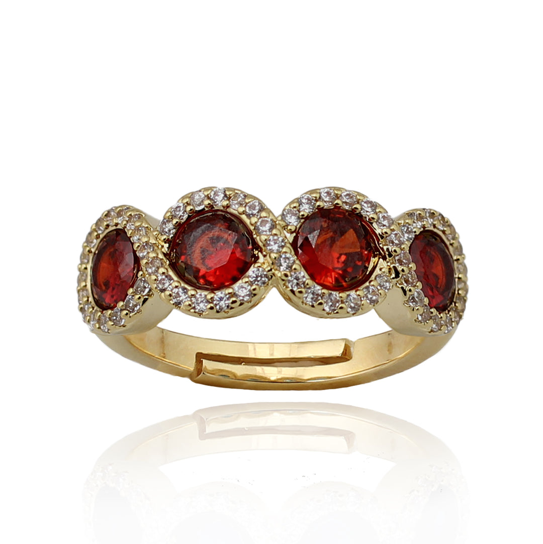 ring four stone twist