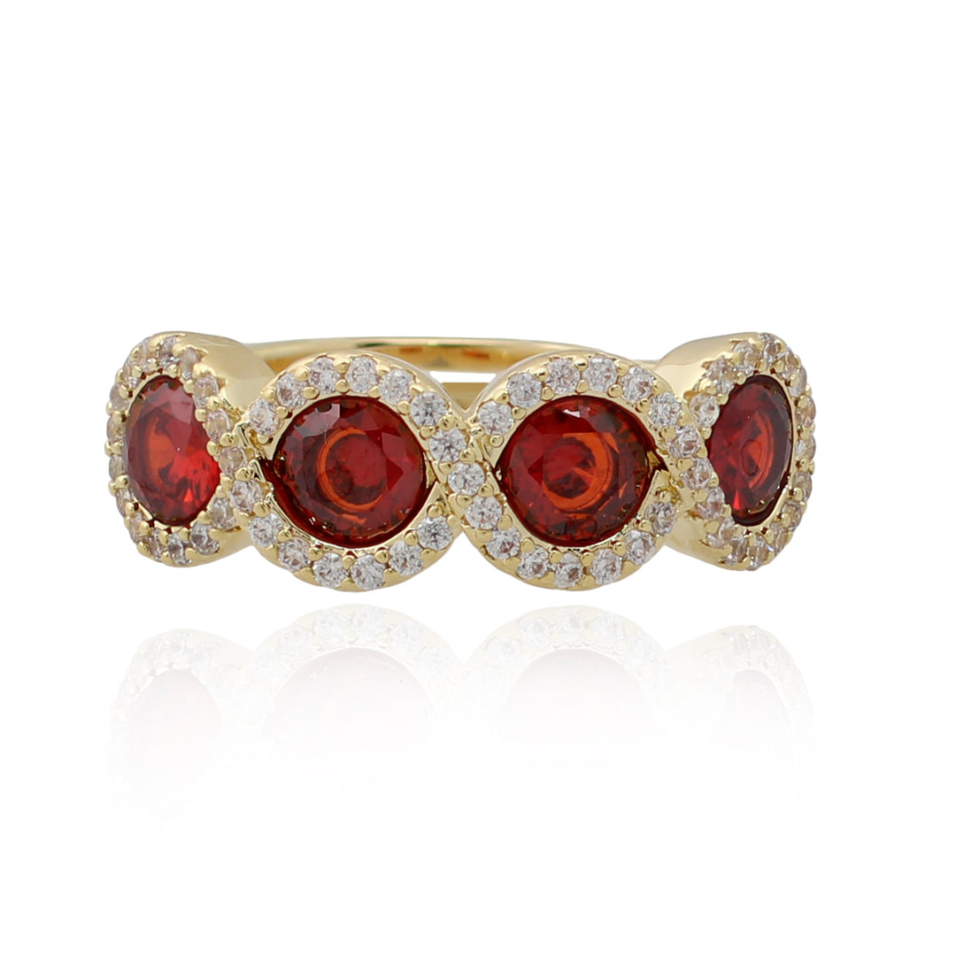 ring four stone twist