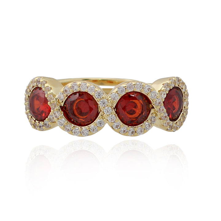 ring four stone twist