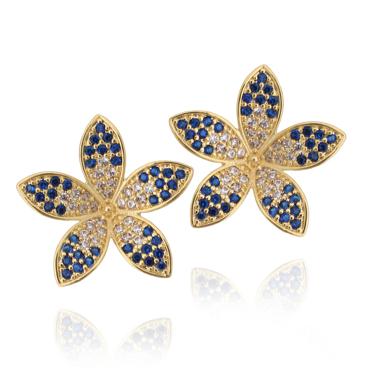earring stud pointy flower